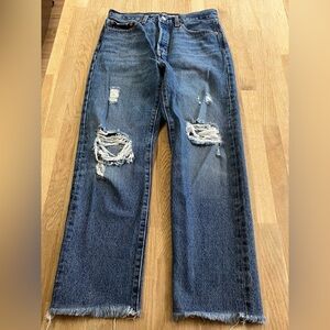 Levi's Classic wedgie straight women’s Blue Denim Jeans Size:27